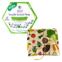 Load image into Gallery viewer, Buzzee Organic Beeswax Sandwich Wrap - Harvest