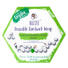 Load image into Gallery viewer, Buzzee Organic Beeswax Sandwich Wrap - Harvest