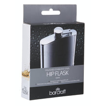 Load image into Gallery viewer, Barcraft Hip Flask 170ml Stainless Steel Gift Boxed
