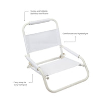 Load image into Gallery viewer, Sunnylife Beach Chair - Nouveau Bleu - White
