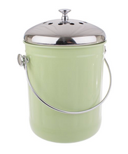 Load image into Gallery viewer, Appetito Round Metal 4.5 litre Compost Bin