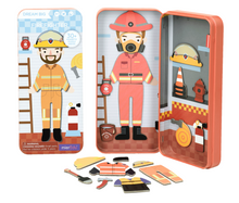Load image into Gallery viewer, MierEdu - Travel Magnetic Puzzle Box - Dream Big Firefighter