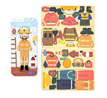 Load image into Gallery viewer, MierEdu - Travel Magnetic Puzzle Box - Dream Big Firefighter