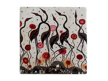 Load image into Gallery viewer, Melanie Hava Jugaig-Bana-Wabu Coaster 10cm - Brolgas