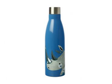 Load image into Gallery viewer, Pete Cromer Wildlife Double Wall Insulated Bottle 500ml Rhino