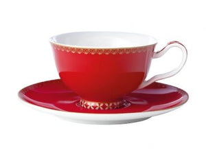 Maxwell & Williams Teas & C's Classic Cherry Red - Footed Cup & Saucer 200ml