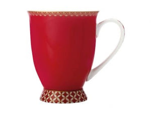 Maxwell & Williams Teas & C's Classic Cherry Red - Footed Mug 300ml