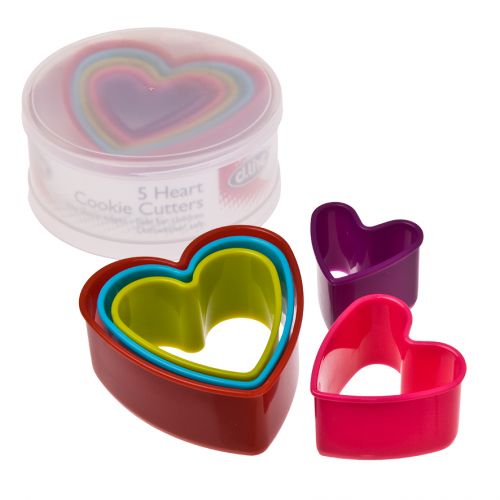 Heart Cookie Cutters (Set of 5)