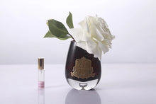 Load image into Gallery viewer, Côte Noire Tear Drop Tea Rose - Ivory White - Dark Glass