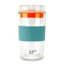 Load image into Gallery viewer, IOco 12oz All Glass Tea & Coffee Traveller