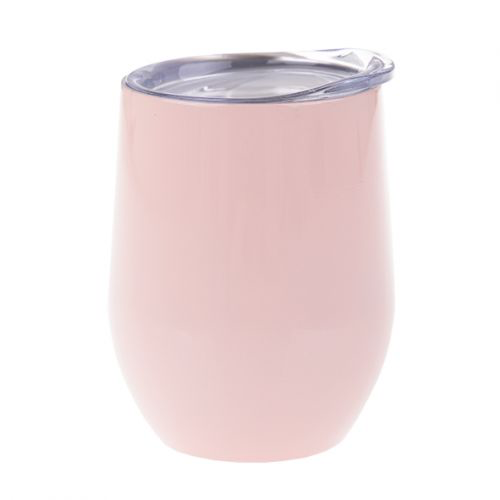 Oasis Stainless Steel Double Wall Insulated Wine Tumbler 330ml - Soft Pink