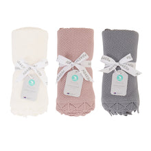 Load image into Gallery viewer, All4Ella Knitted Blanket - Rose
