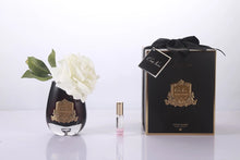 Load image into Gallery viewer, Côte Noire Tear Drop Tea Rose - Ivory White - Dark Glass