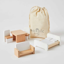 Load image into Gallery viewer, Nordic Kids - Wooden Doll House Furniture