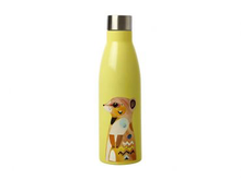 Load image into Gallery viewer, Pete Cromer Wildlife Double Wall Insulated Bottle 500ml Meerkat