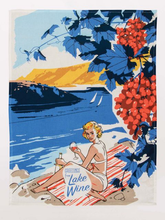 Load image into Gallery viewer, Blue Q Dish Towel - Greetings From Lake Wine
