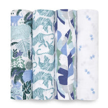Load image into Gallery viewer, aden + anais - 4 Pack Classic Swaddle - Dancing Tigers