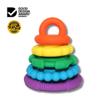 Load image into Gallery viewer, Jellystone - Rainbow Stacker & Teether Toy