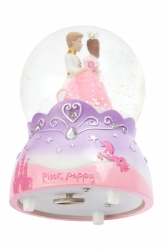 Pink Poppy Musical Snow Globe - Forever a Princess