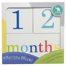 Load image into Gallery viewer, All4Ella - Milestone Blocks - Natural White