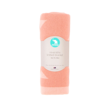 Load image into Gallery viewer, All4Ella Knitted Blanket - Triangle Pink
