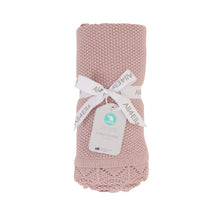 Load image into Gallery viewer, All4Ella Knitted Blanket - Rose