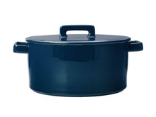 Load image into Gallery viewer, Epicurious Round Casserole 2.6L Teal Gift Boxed