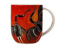 Load image into Gallery viewer, Melanie Hava Jugaig-Bana-Wabu Mug 440ml - Brolgas' Symphony