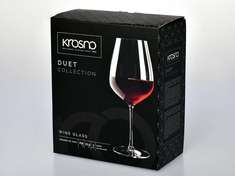 Krosno Duet Red Wine Glass 700ml Set of 2 Gift Boxed