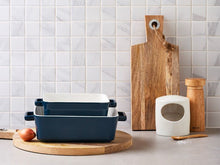 Load image into Gallery viewer, Epicurious Square Baker 24x8cm Teal Gift Boxed
