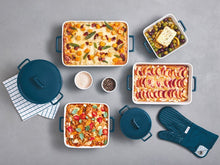 Load image into Gallery viewer, Epicurious Square Baker 24x8cm Teal Gift Boxed