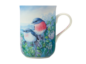 Birds of Australia 10 Year Anniversary Mug 300ml Rose Robin Gift Boxed
