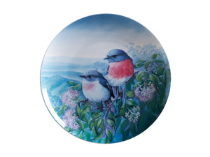 Birds of Australia 10 Year Anniversary Plate 20cm Rose Robin Gift Boxed