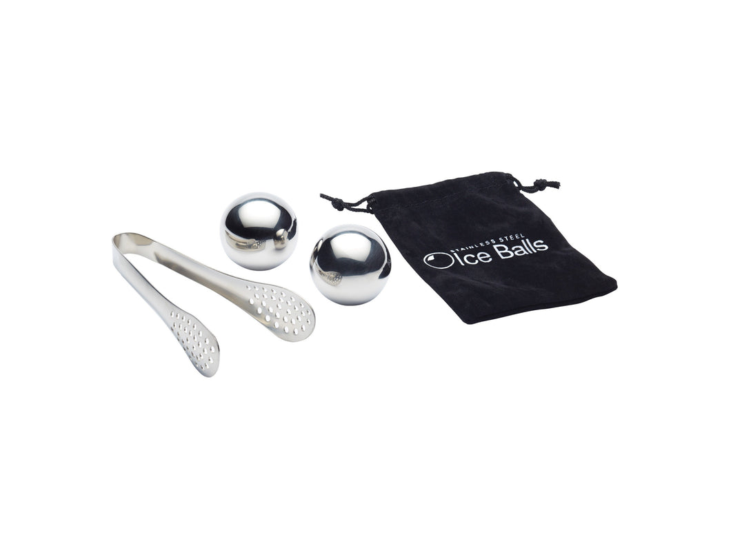 Barcraft Ice Ball Set 3pc Stainless Steel Gift Boxed