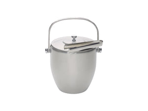 Barcraft Ice Bucket with Lid & Tongs Stainless Steel