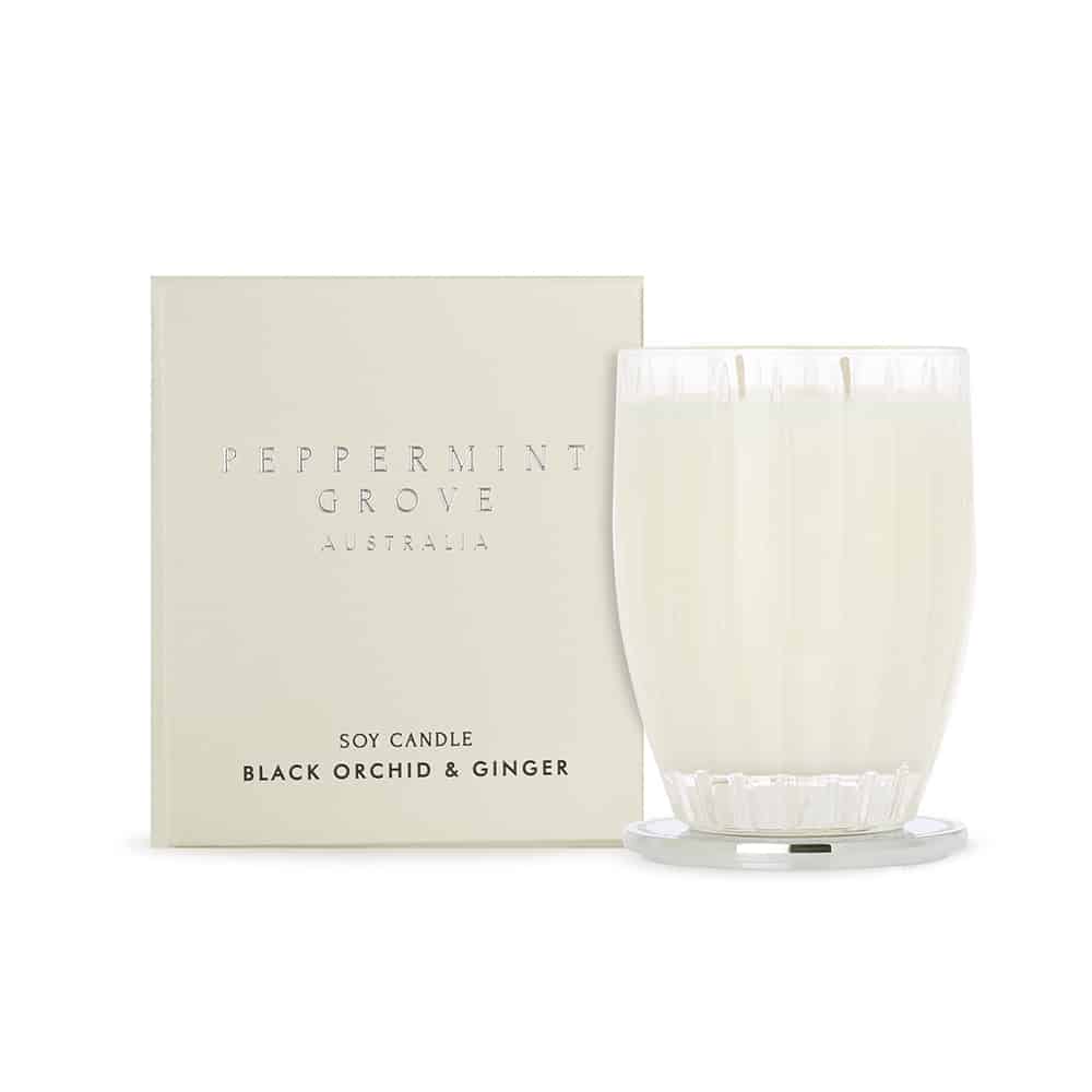 Peppermint Grove Black Orchid and Ginger Soy Candle
