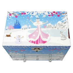 Pink Poppy - Snow Princess Medium Music Box