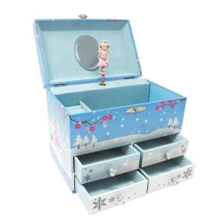 Pink Poppy - Snow Princess Medium Music Box
