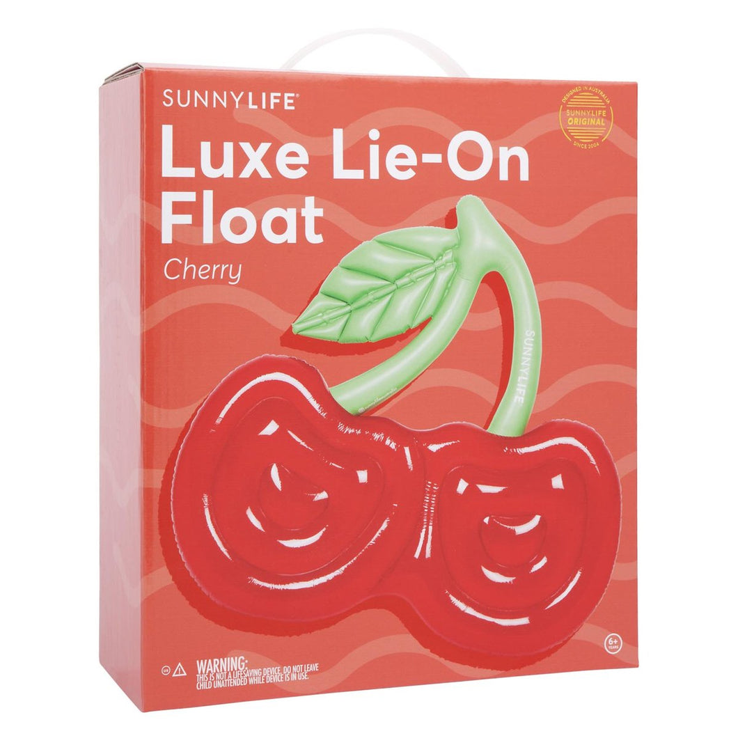 Sunnylife Luxe Lie-On Float - Cherry