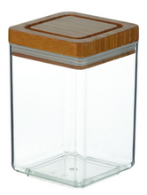 Load image into Gallery viewer, Davis &amp; Waddell Square Acrylic Canister with Bamboo Lid
