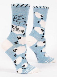 Blue Q Socks - In Loving Memory of Sleep
