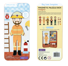 Load image into Gallery viewer, MierEdu - Travel Magnetic Puzzle Box - Dream Big Firefighter
