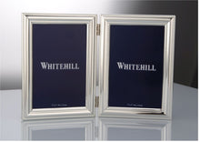 Load image into Gallery viewer, Whitehill Silver Plate Double Photo Frame - Bead
