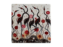 Load image into Gallery viewer, Melanie Hava Jugaig-Bana-Wabu Coaster 10cm - Brolgas
