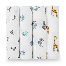 Load image into Gallery viewer, aden + anais - 4 Pack Classic Swaddle - Jungle Jam

