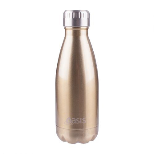 Oasis Double Wall Insulated Drink Bottle - Gold
