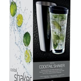 Barcraft Boston Cocktail Shaker 400ml Gift Boxed