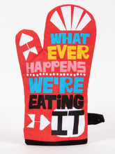 Load image into Gallery viewer, Blue Q Oven Mitt - Whatever Happens We&#39;re Eating It
