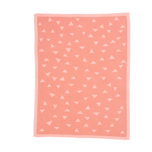 Load image into Gallery viewer, All4Ella Knitted Blanket - Triangle Pink
