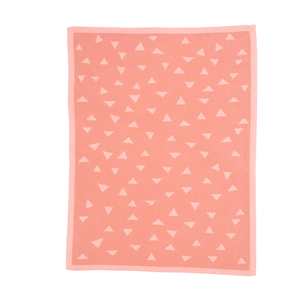 All4Ella Knitted Blanket - Triangle Pink
